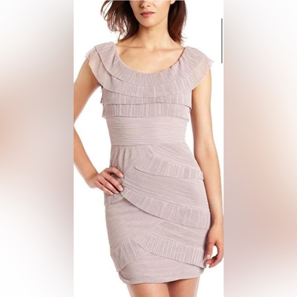 BCBG Max Azria dusty rose body con dress